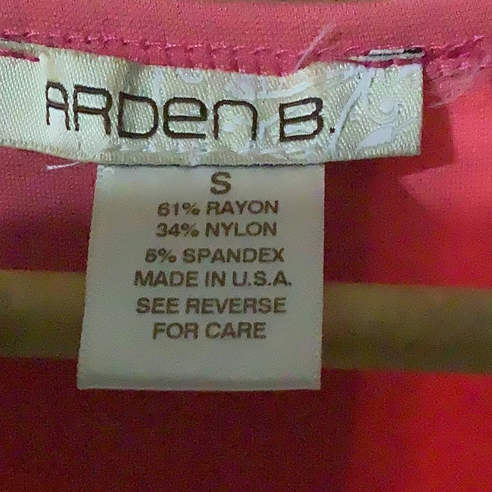 Arden B Pink and Gray Midi Dress - Picture 3 of 4
